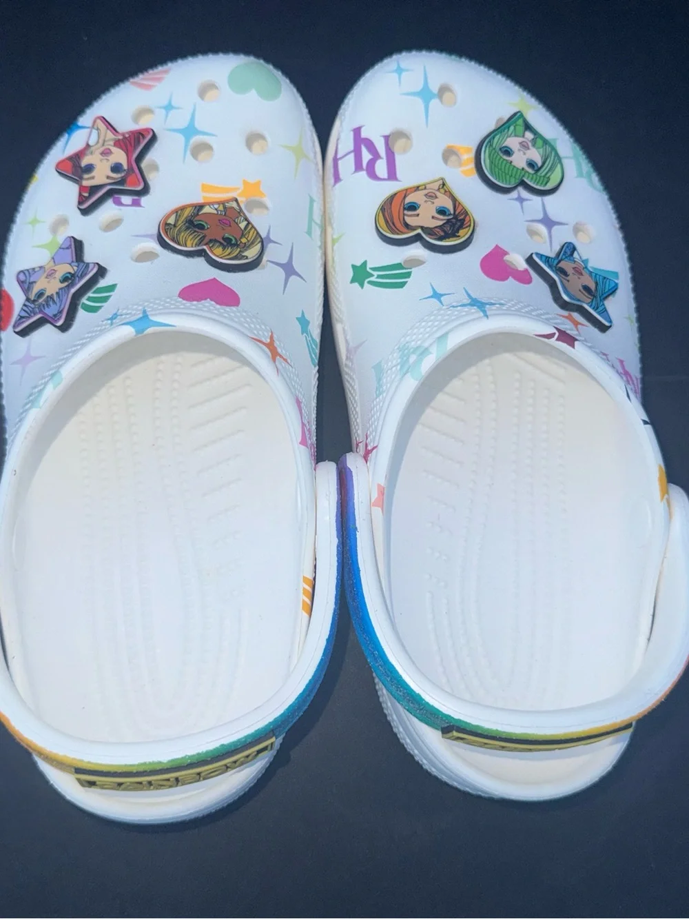 CROCS Rainbow High Classic Clogs Size J4